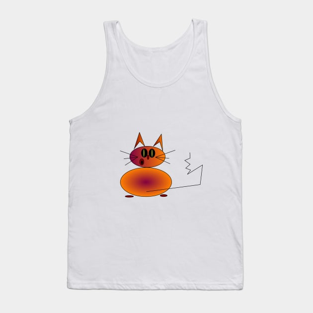 The Cat Tank Top by Hinata art